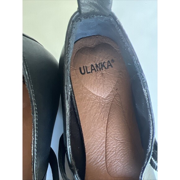 Ulanka Tuli T Strap Mary Jane Black Leather Made In Spain Ballet Flats US 9 - Picture 8 of 9